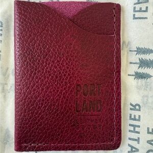 Portland Leather Goods PLG Minimalist Card Holder in orchid Brand New